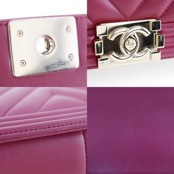 Chanel Boy Chanel Lambskin Women's Shoulder Bag - Picture 6 of 8